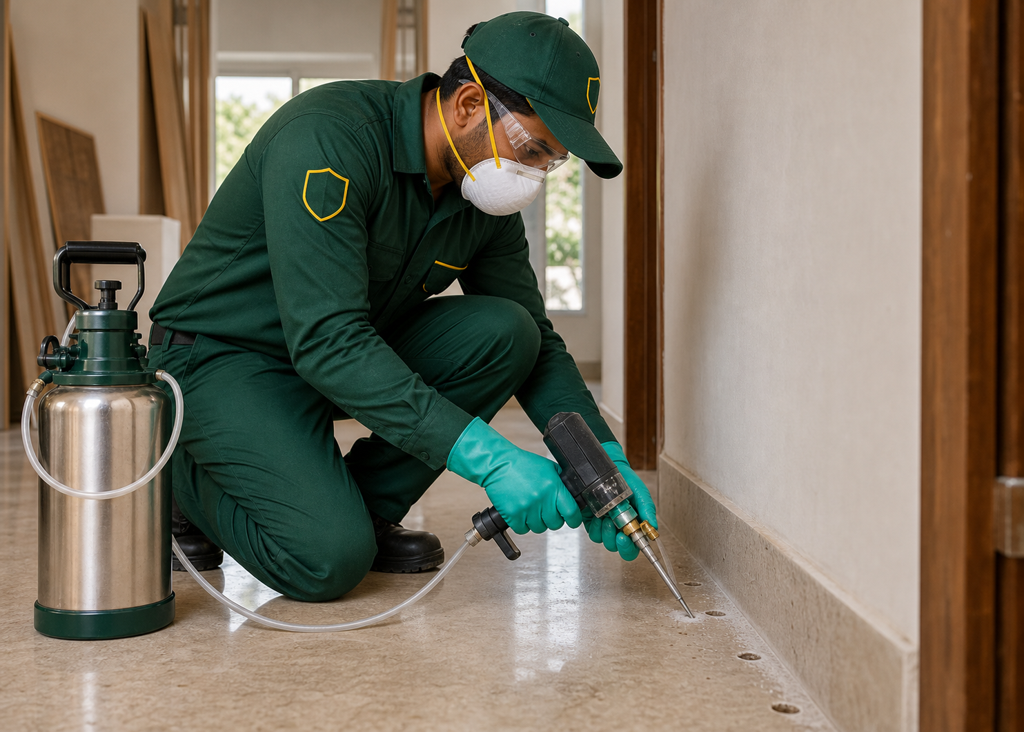 Professional termite treatment process