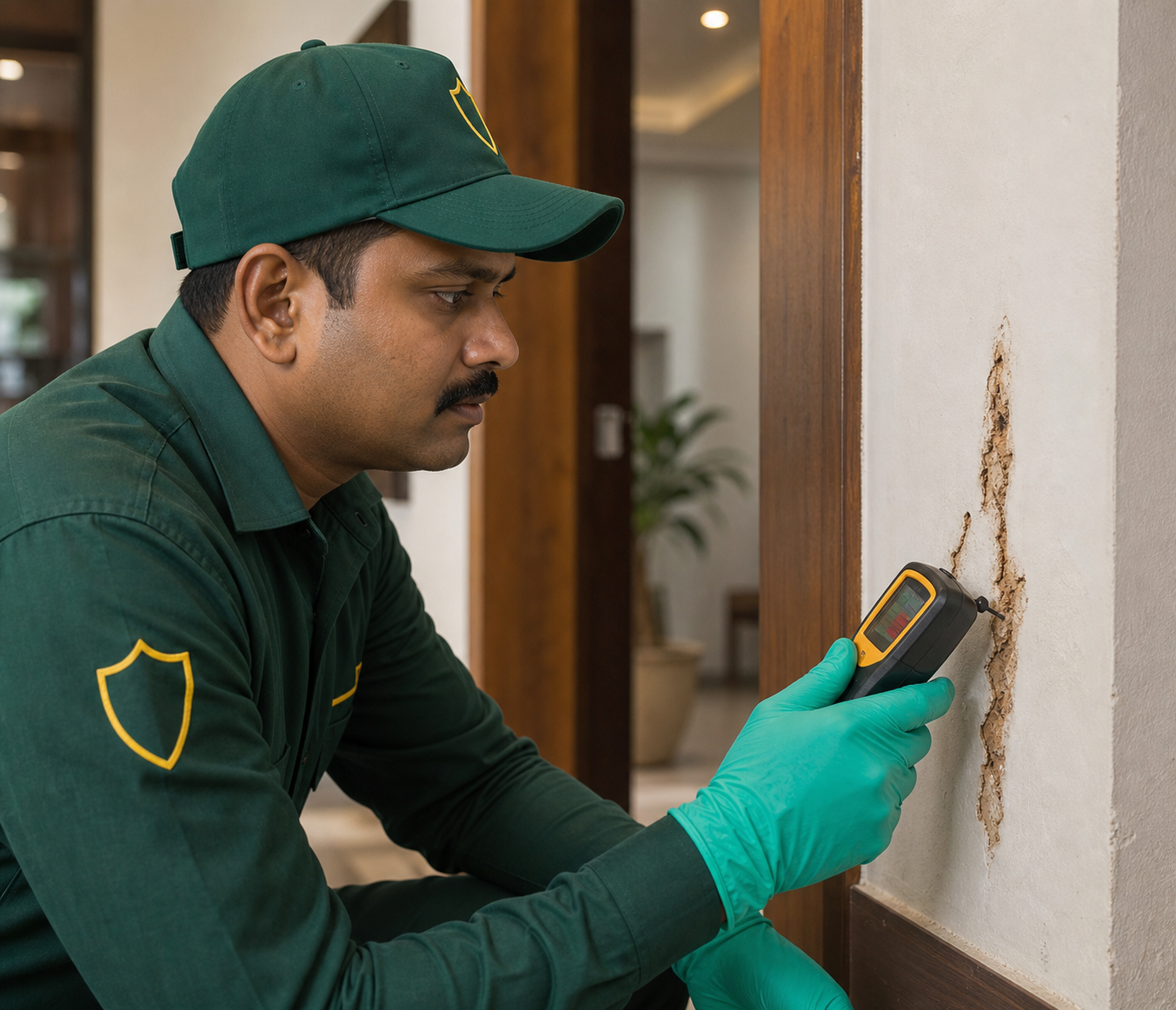 Professional termite inspection by EPCS technician